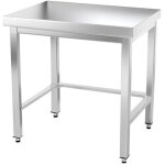 Table de travail en inox 600 x 700 mm avec renfort premium - goldinox