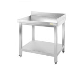 Table de travail en inox d'angle 600 x 600 mm adoss�e premium - goldinox
