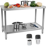 Table de travail - royal catering - dimensions : 100 x 70 x 85 cm - cap. totale : 120 kg