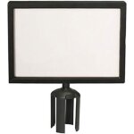 Tableau d'affichage a4, paysage, pour poteaux avec sangles, noir, a4 paysage