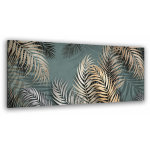 Tableau affiche illustration feuilles d'areca - 80x30cm