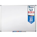 Tableau blanc avec cadre en aluminium anodis, 60 x 90 cm