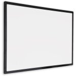 Tableau blanc avec cadre noir - �maill� - magn�tique - 90 x 120 cm