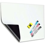 Tableau blanc magn�tique a3, aimant pour r�frig�rateur et tableau blanc de cuisine, convient aux enfants ...