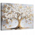 Tableau pour chambre salon cuisine fleurs arbre 3d sur toile murale 40x30