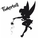 Tableau disney - disney ombre la f�e clochette - 35 cm x 35 cm