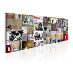 Paris prix - tableau imprimé 'art of collage - banksy ii' 45 x 135 cm Paris prix - tableau imprimé 'art of collage - banksy ii' 45 x 135 cm