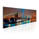 Paris prix - tableau imprim 'new york city : beautiful night' 50 x 150 cm