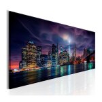 Paris prix - tableau imprimé 'new york : dark city' 50 x 150 cm Paris prix - tableau imprimé 'new york : dark city' 50 x 150 cm