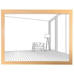 Tableau lumineux led 3 couleurs usb - d�coration murale moderne minimaliste pour chambre, salon ou pi�ce ...