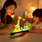 Tableau lumineux led effa�able en acrylique pour enfants, rechargeable par usb, veilleuse d'ambiance, ...