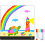 Tableau lumineux led effa�able en acrylique pour enfants, rechargeable par usb, veilleuse d'ambiance, ...