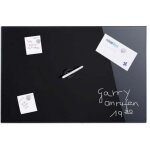 Tableau magnetique en verre noir