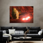 Tableau mural led lumineux, décoration murale, impression d'art bouddha avec éclairage, piles, 3 ampoules ... Tableau mural led lumineux, décoration murale, impression d'art bouddha avec éclairage, piles, 3 ampoules ...