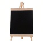 Tableau noir en bois autoportant pour messages de mariage, tableau noir de bureau (29 x 16 x 2 cm, noir) ...