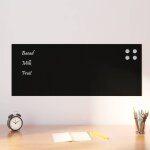 Torana - tableau noir magntique mural noir 100x40 cm verre tremp