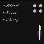 Tableau noir magn�tique mural verre 50x50 cm cfw133653