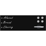 Tableau noir magn�tique mural en verre 60 x 20 cm cfw787434