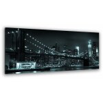 Tableau urbain parc de brooklyn bridge new york - 80x30 cm