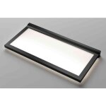 L&s - tablette lumineuse led extraplate 220v - d�cor : noir - longueur : 600 mm - puissance : 9, 3 w