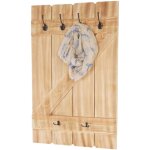 Tablette murale, porte - tasse hwc - d13, �tag�re / vestiaire / planche � crochets - pin