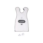 Tablier  barbe & moustache 'homme' 110cm blanc