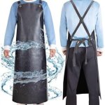 Tablier en caoutchouc imperm�able, tablier en vinyle r�sistant, tablier �pais et ajustable pour restaurants, ...