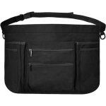 Tablier court noir utilitaire pour serveurs / chefs, ceinture � outils, usage bistro, restaurant, maison, ...