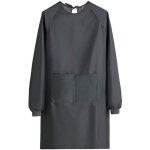 Tablier femme m�nage imp�rmeable blouse travail femme avec poches tablier � manches longues pour maison ...