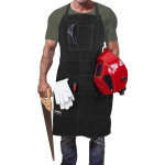 Tablier de soudeur professionnel en cuir pour homme avec 6 poches. tablier de soudure durable de travail ...