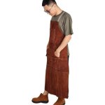 Tablier de soudeur professionnel en cuir pour homme avec 6 poches. tablier de soudure durable de travail ...
