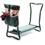 Wiltec tabouret de jardinier 2 en 1 ? 600 x 280 x 490 mm ? capacit� 150 kg ? en fer et eva ? agenouilloir ...