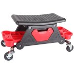 Tabouret d'atelier mobile 136kg capacit avec roulettes pivotantes et plateaux de rangement d'outils, ...