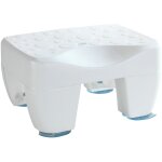 Tabouret de baignoire secura wenko si�ge de baignoire antid�rapant surface structur�e et �coulement d'eau, ...