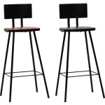 Tabourets de bar lot de 2 bois massif de r�cup�ration vidaxl