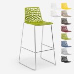 Tabouret de bar de cuisine grand soleil 74 cm design spider slitta - anis vert