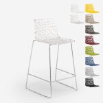 Tabouret de bar design grand soleil 64cm mini spider - transparent