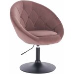 Tabouret de bar, fauteuil de bar en velours r�glable, chaise de loisir rotatif, hauteur r�glable, rose ...