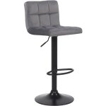 Clp - tabouret d'image noir opeco avec repose de pied de si�ge en velours diff�rentes couleurs colore ...