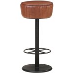 Tabouret de bar marron cuir v�ritable vidaxl