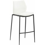 Tabouret de bar matola en similicuir blanc noir Tabouret de bar matola en similicuir blanc noir