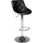 Happy garden - tabouret de bar noir et blanc jasper