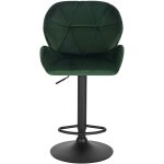 Woltu - tabouret de bar rglable en hauteur chaise haute pour bar avec dossier sige rembour en velours ...