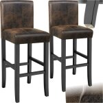 Tectake - tabouret de bar en cuir synth�tique -