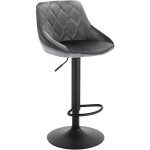 Woltu - tabouret de bar sige bien rembourr en velours chaise de bar, hauteur rglable pieds en mtal, ...