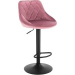 Woltu - tabouret de bar en velours tabouret pour bar - bistro avec repose - pied, si�ge hauteur r�glable, ...