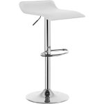 Tabouret de bar woltu en similicuir , tabouret de bar pivotant, hauteur réglable, blanc Tabouret de bar woltu en similicuir , tabouret de bar pivotant, hauteur réglable, blanc