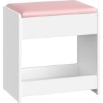 Tabouret de coiffeuse, chaise rembourr�e de maquillage, repos - pieds, patins antid�rapants, pour chambre, ...