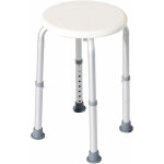 Tabouret de douche r�glable en hauteur si�ge de douche ergonomique pieds antid�rapants charge max. 136 ...