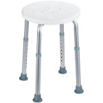 Tabouret de douche secura wenko assise 120kg, rglable en hauteur, assise et pieds antidrapants, 45, ...